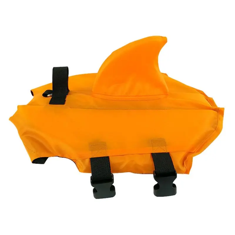 Chaleco salvavidas de verano para perros con bonito diseño de tiburón, ropa de baño para cachorros, chaleco de seguridad con asa para perros pequeños y grandes, traje de baño para surfear