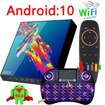 Dispositivo de Tv inteligente A95X R3 Plus, decodificador con Android 10, 6k, 2G, 16G, 4G, 32G, 64G, WIFI 2,4G y 5G, compatible con BT, Youtube, Quad Core, Mini reproductor multimedia