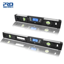 PROSTORMER-inclinómetro electrónico de Nivel Digital buscador del ángulo del transportador, pantalla LCD de 40cm/60cm con imanes