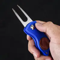 Magnetic Ball Marker Golf Divot Repair Tool Golf TrainingAids Pitch Alloy Divot Tool Metal Golf Pitch Fork Golf Acccessories 1