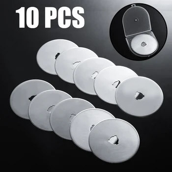 

10pcs/set 60mm Rotary Round Cutter Refill Blades Patchwork Sewing Fabric Paper Quilting Photos Cutting Leather Vinyl Film Blades