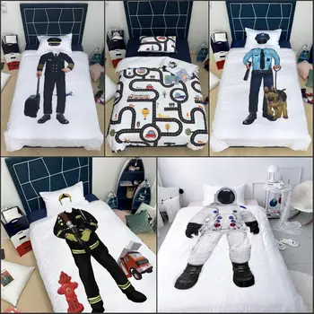 

Boys Duvet Cover Sets 3D Print Bedding Set Twin Single Size for Kids Teens Girl Bed Decor Soft Bedspread Cover 1 Pillow Case
