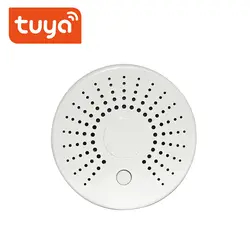 Беспроводная охранная сигнализация Tuya детектор дыма умный автономный WiFi датчик температуры дыма WiFi