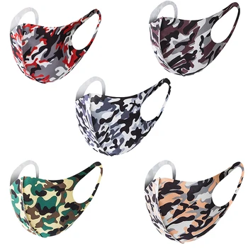 

Multicolor Sponge Ice Silk Anti-dust Multicolor Mouth Mask Camouflage Face Cover Outdoor Riding