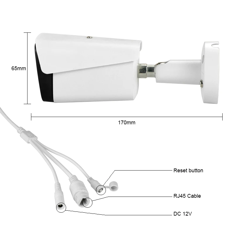 HJT 1080P Беспроводная IP камера wifi уличная камера видеонаблюдения сетевая TF карта слот ИК ночного видения P2P Водонепроницаемая HD сброс ONVIF H.264