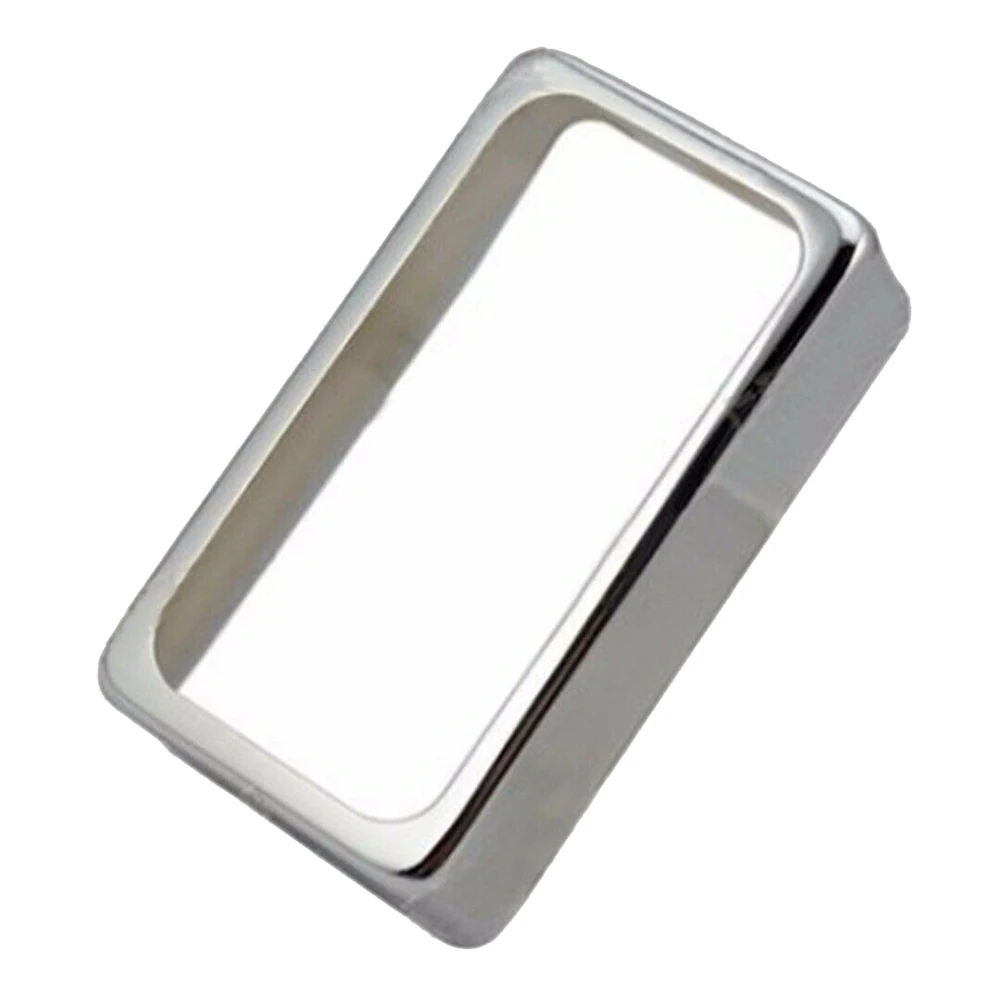 silvery 2 шт. аксессуары для гитарного звукоснимателя с открытой рамкой хамбакера крышка звукоснимателя для электрогитары аксессуары ALS88 - Цвет: silvery