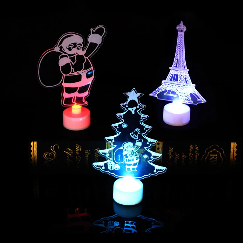 

Night lights Home Christmas Decoration Santa Claus LED Lamp light Colorful Christmas gift Lamp Kids Bedroom Christmas lights