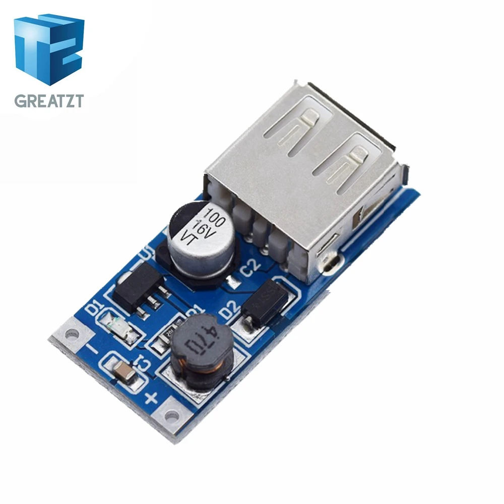 1 шт. 0.9 В ~ 5 до 600MA USB Выход зарядное устройство Step Up Мощность Модуль mini DC повышающий