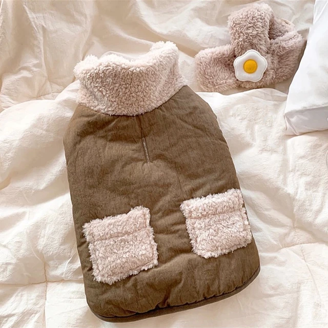 Winter Dog Overcoat Pet Clothes Jacket Coat Cat Puppy Poodle Harness Maltese Pomeranian Schnauzer Outfit Wholesale Dog Clothing Green