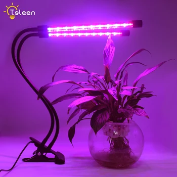 

Full Spectrum Phytolamps DC5V USB LED Grow Light with Timer Dimmable 20W Desktop Clip Phyto Lamps for Plants Flowers Grow Box