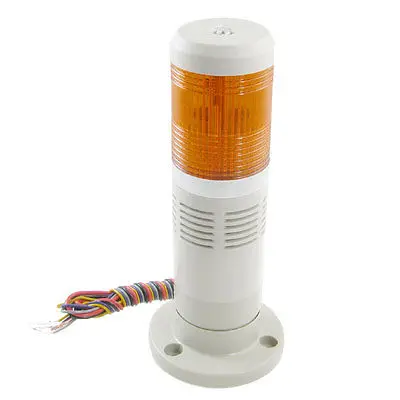 

12V DC Industrial Yellow Signal Tower Light Lamp Flash with Buzzer Mstgi
