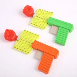 Pistolet de tireur de poing rétractable, jouet de tir, jouet amusant pour enfants, plastique, fête, Festival, cadeau pour le plaisir, jouet classique élastique télescopique 