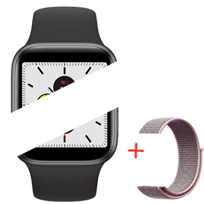 Смарт-часы GOLDENSPIKE IWO 12, Bluetooth, 1:1, серия 5, Inteligente, Brinde Pulseira, Смарт-часы, Android, для обновления IOS, IWO 9, 8, 7 - Цвет: black add strap