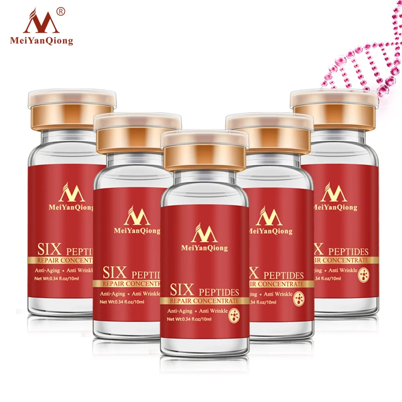 5 шт. MeiYanQiong Hexapeptide Антивозрастная укрепляющая кожа сужает поры отбеливающая кожа анти-сушка увлажняющая кожа полная эластичность