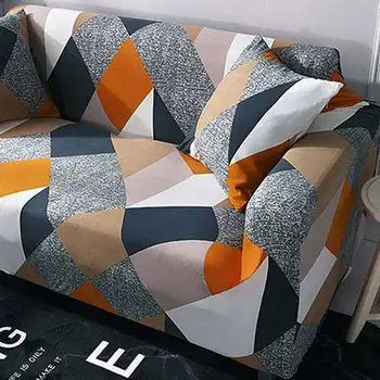 

1/2/3 Seater Couch Cover Elastic Geometric Patterns Sofa Cover Slipcovers Printed Sofa Slipcover Home Decoration Sofa Protector