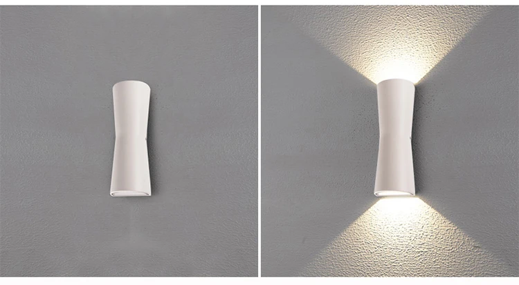 10 Вт Mordern Светодиодный настенный светильник с двумя головками наружная Водонепроницаемая настенная лампа бра для зала спальни коридора лампа для туалета крыльцо огни