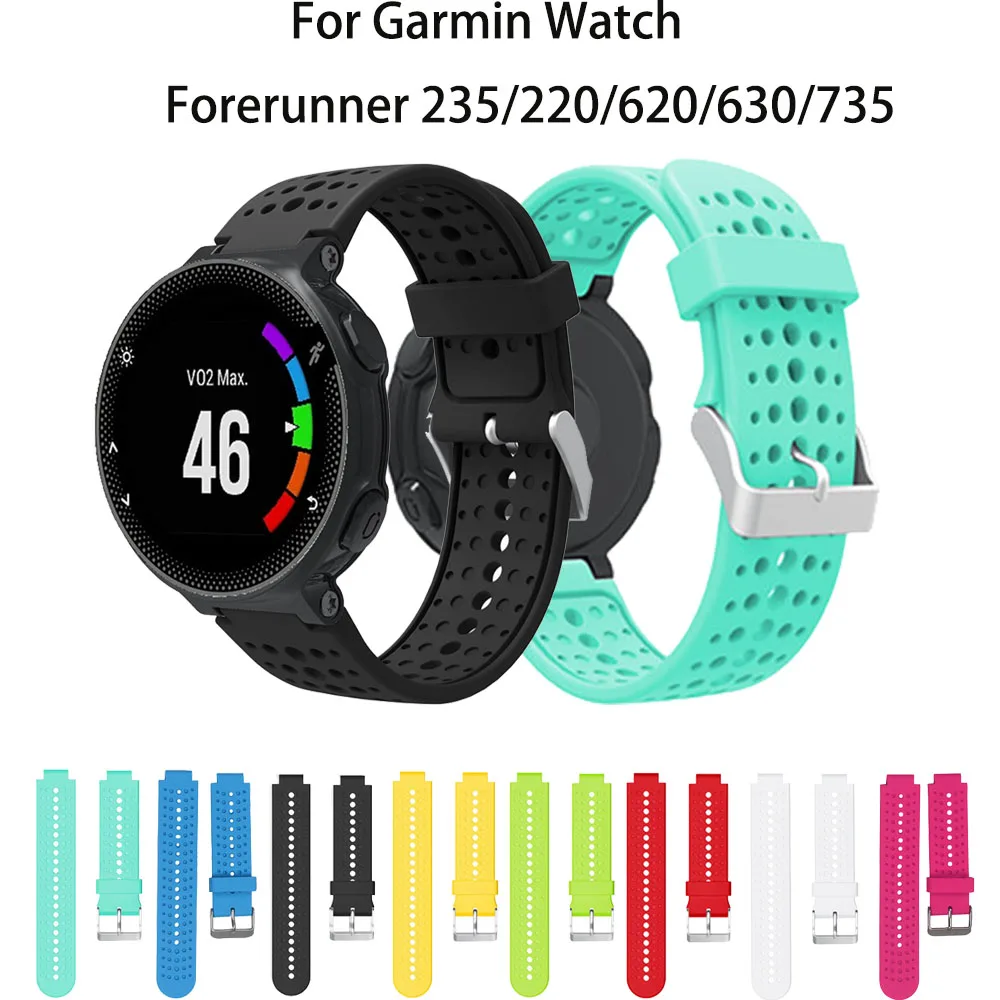 Ремешок для часов Garmin Forerunner 220 230 235 630 620 735 подход S20 S5 S6 спортивный браслет с