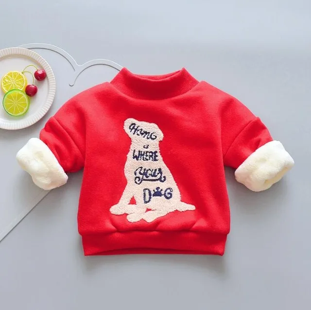 BibiCola/ г. Зимние свитера для маленьких мальчиков; одежда; теплый толстый свитер для маленьких мальчиков; осеннее теплое пальто для малышей; одежда - Цвет: picture color