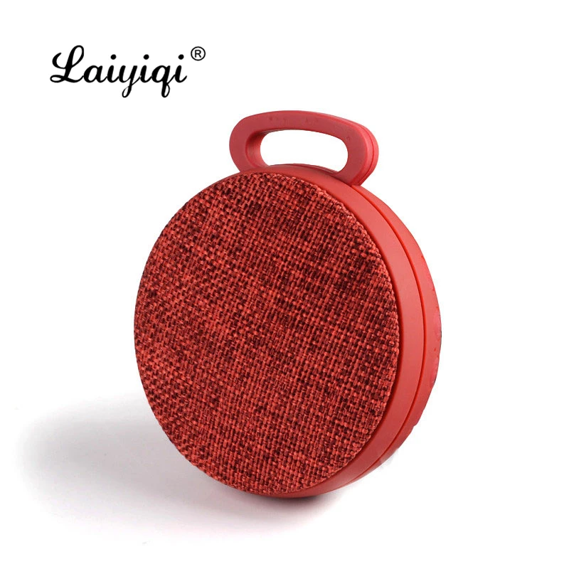 Laiyiqi 2019 круговой тканевый динамик bluetooth портативный с крюком сабвуфер