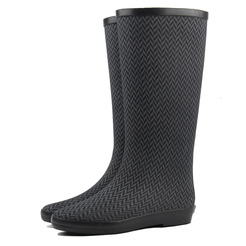 Botas largas de goma Natural, botas de pesca impermeables Súper suaves,  zapatos de lluvia de agua plegables antideslizantes, botas de rodilla alta  para mujer|Calzado para río| - AliExpress