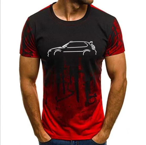 Камуфляжная футболка с короткими рукавами TOYOTA COROLLA WRC INSPIRED Автомобильная футболка Топы с принтом брызг-чернил мужская повседневная