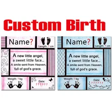 HOMFUN фото на заказ рождения алмазная живопись 5D DIY Стразы Алмазная вышивка ребенка самая важная информация подарок