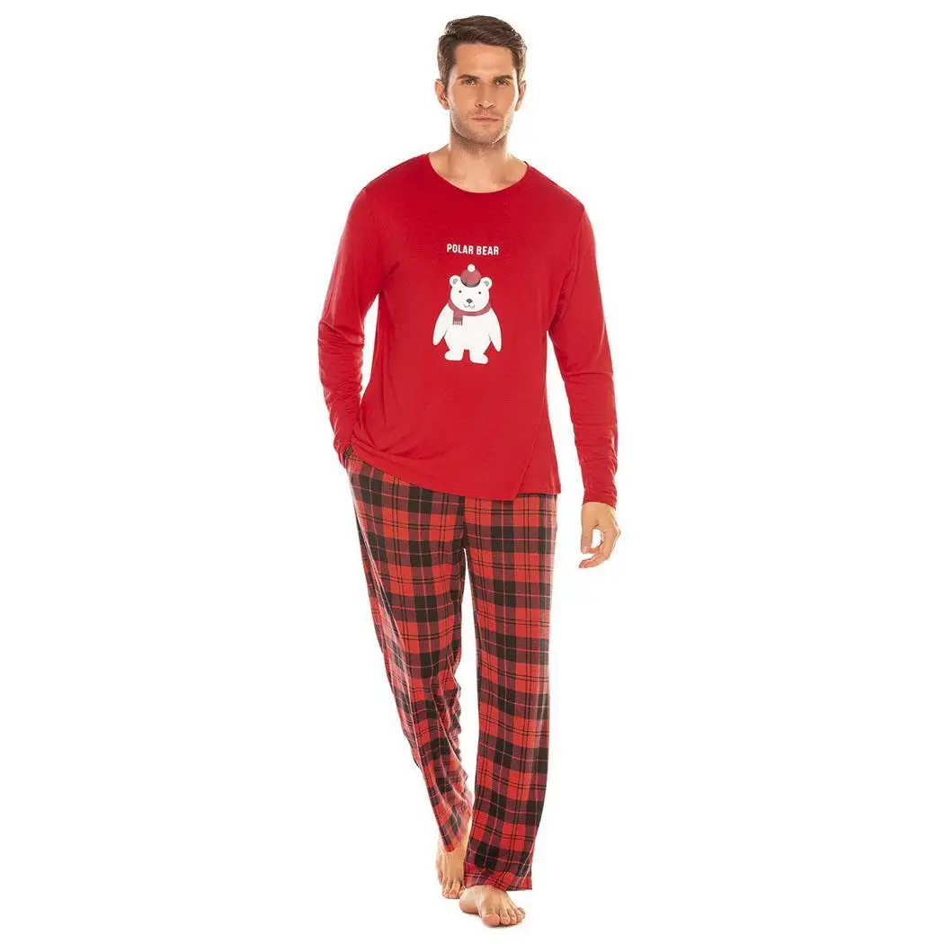 

Men's Casual Soft Long Sleeve Pajama None Spring, Autumn Home, Solid Set Sleepshirt and Fashion Night Pants