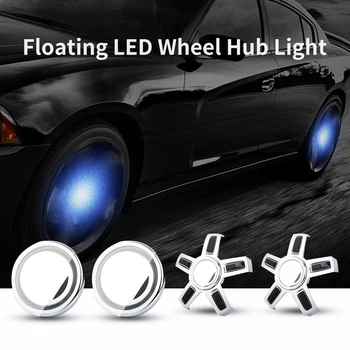 

Hub Light Car Wheel Caps Light Center Cover Lighting Cap Floating Illumination LED bulb auto car styling For Volkswagen VW 65MM