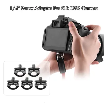 

20# Metal 1/ 4 Screw Connection Adapter For DSLR SLR Camera Shoulder Strap Belt For screw gusset for photographic equipment