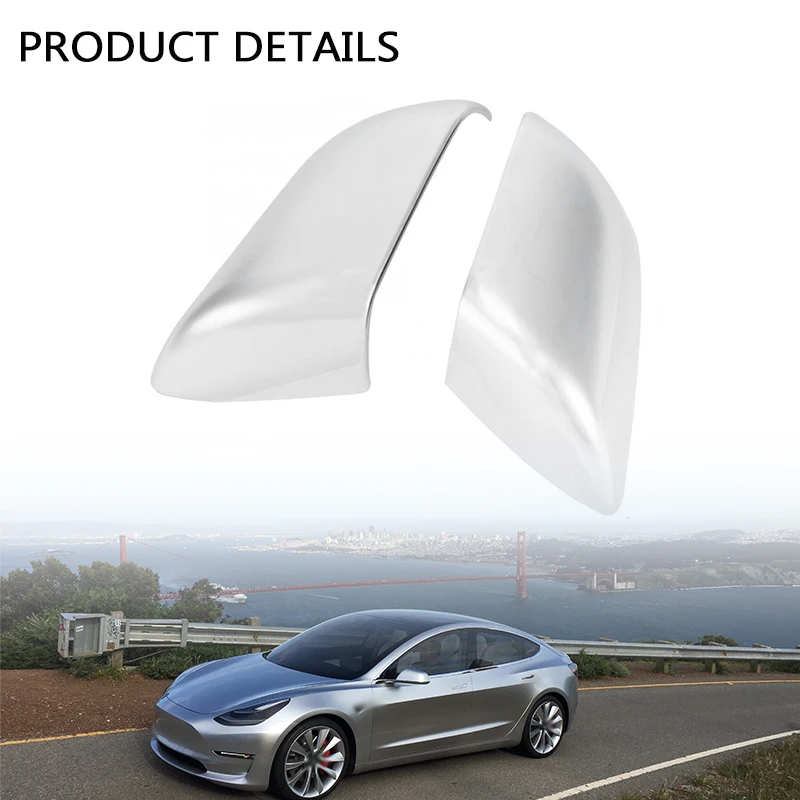 Прочный 1 пара зеркало заднего вида крышка ABS боковое зеркало крышка для TESLA модель 3 автомобильный Стайлинг