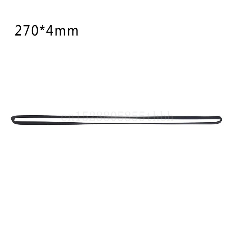 Durable 4mm Wide Rubber Flat Turntable Belt Replacement