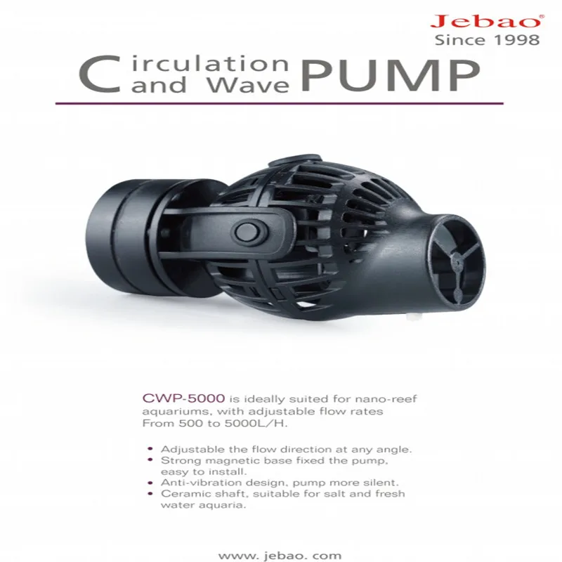 2021 New Jebao Circulation Wave Pump Cwp5000 5000l/h Brewing Pump Nano