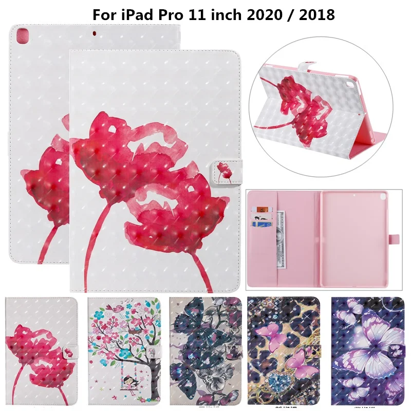 Чехол для Funda новый iPad Pro 11 2020 чехол планшета Модный с изображением розового