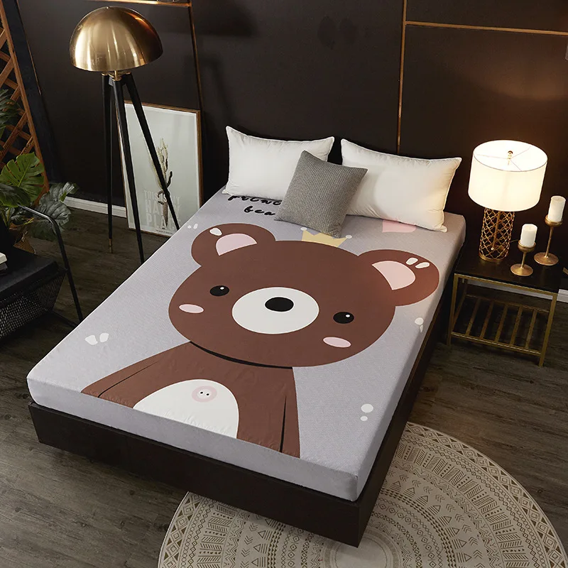 

Large Version of Printing Fitted Sheet Single Product Fitted Bed Sheet Bedspread Mattress Cover Activity 1.5/1.8 Manufacturers D