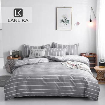 

Lanlika Bedding Set Bedspread Home Decor Double Duvet Cover Bed Flat Sheet Bed Linen Set Student School Mans Adult Bedclothes