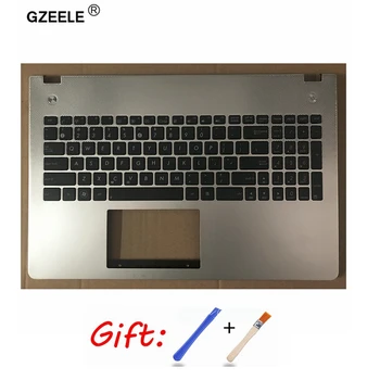

New English Keyboard For Asus N56 N56V N56VM N56VZ N56SL with C shell Topcase Housing Palmrest US Top Cover upper case