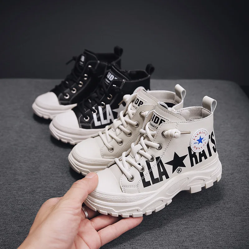 

Winter New Style plus Velvet CHILDREN'S Martin Boots Korean-style Soft-Sole Versatile Short Boots Fashion Students Athletic Shoe