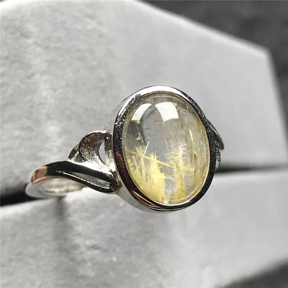 Gold Rutilated Quartz Ring (118)