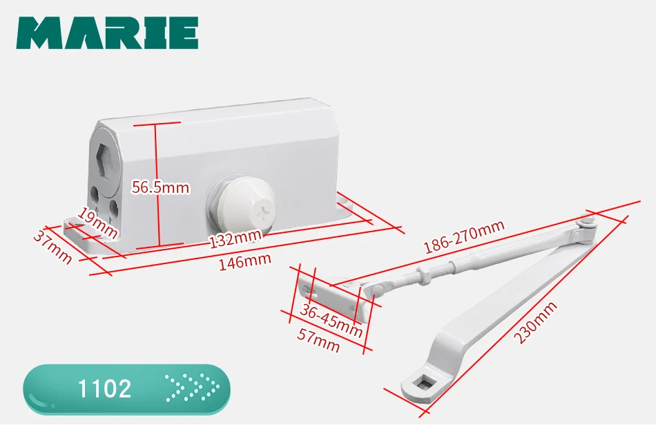White-Color-Easy-To-Install-Hydraulic-Buffer-Door-Closer,For-25kg-45kg-door,-protect-door-closer_16