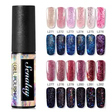 12 шт. светящийся Розовый Алмазный Гель-лак для ногтей УФ светодиодный светильник основа верхнее покрытие Гель-лак для ногтей Маникюрный гель для ногтей расширение