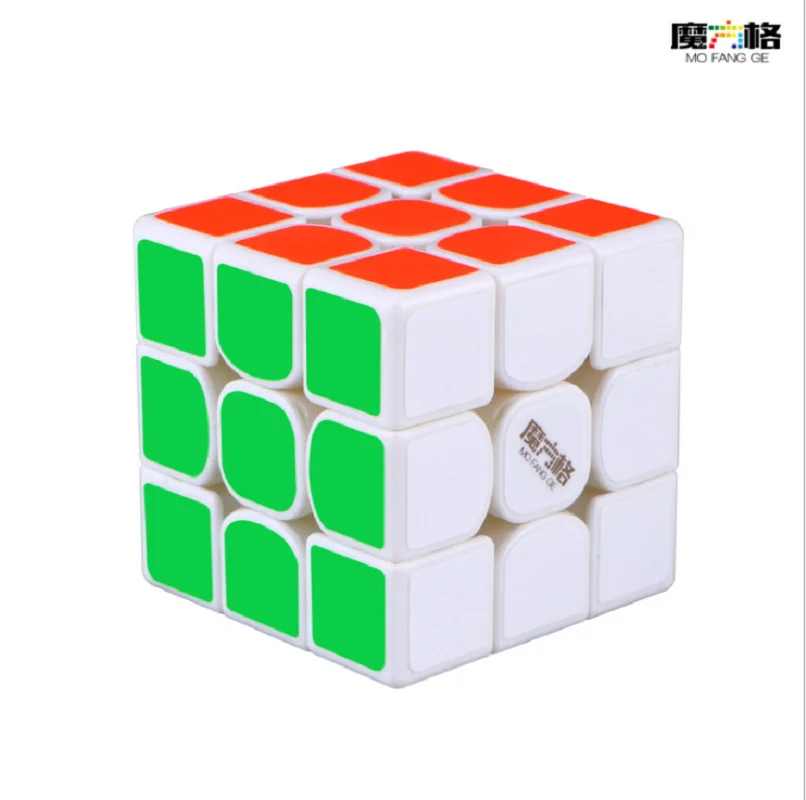 Mofangge Thunderclap V3 3*3 M Магнитный куб черный без наклеек белый левосторонний Cubo Magico