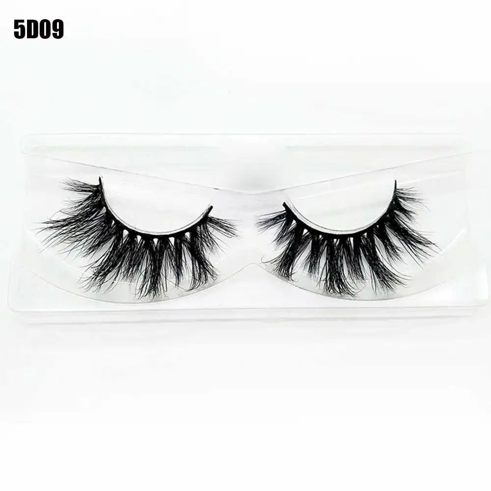 Mink Eyelashes Criss-Cross Natural Fake lashes Length 25mm Makeup 3D Mink Lashes Extension Eyelash Beauty - Color: 9