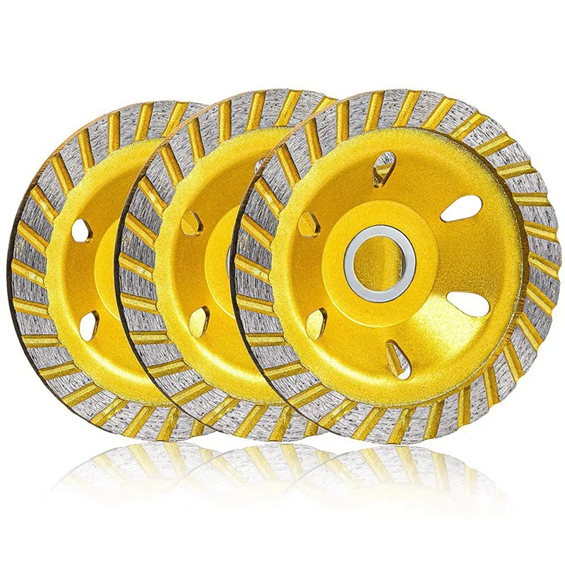 Diamond Grinding Cup Wheel Concrete Disc Duty Turbo Row Angle Grinder Dresser For Granite Marble | Инструменты