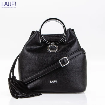 

Women's bag y8649 Black, Lauf!, leather