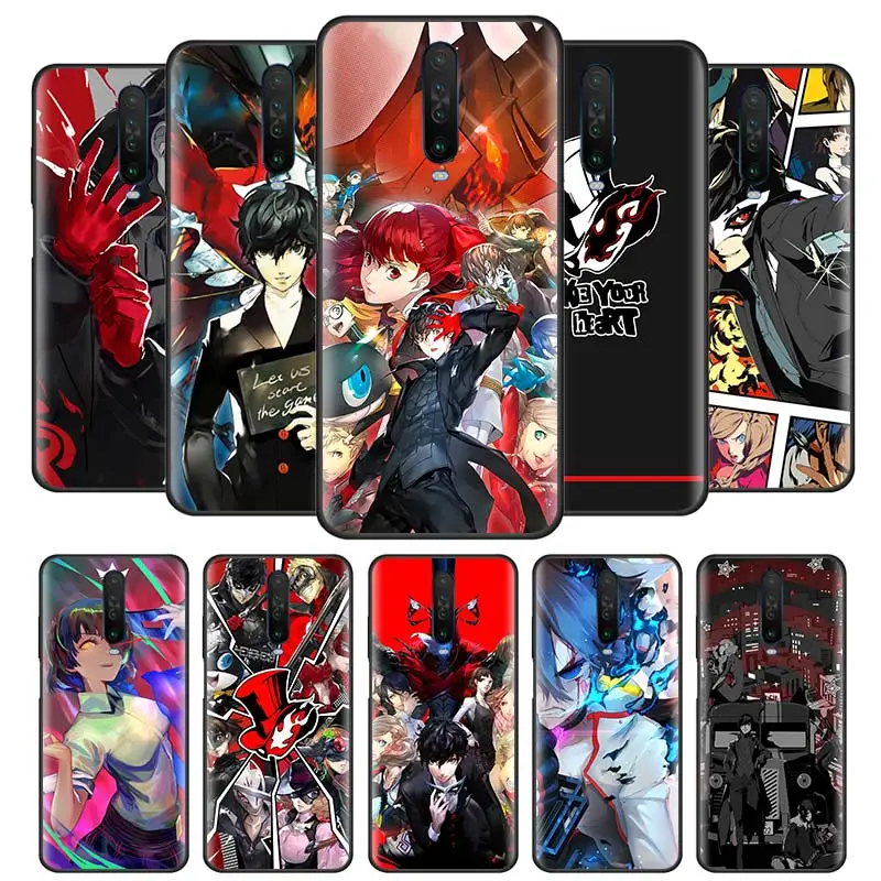 Чехол для телефона Persona 5 P5 черный чехол Xiaomi 9 8T 8 Pro Max 7 K20 K30 Redmi Note 9S 7A 8A 9A 9C|Бамперы| |