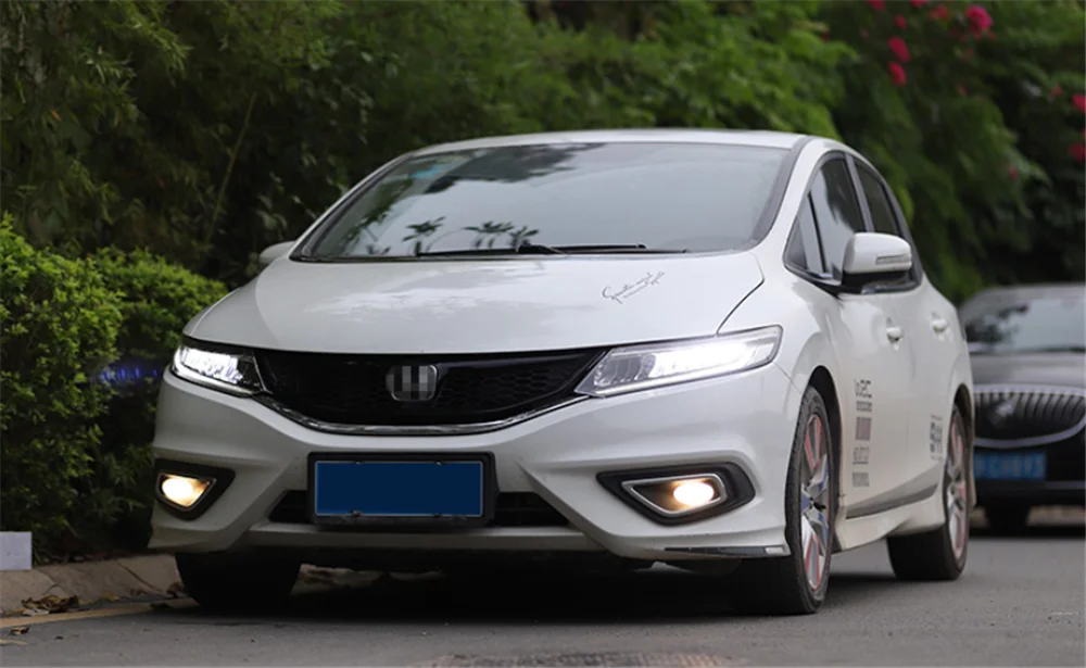 Пара для Honda Jade головной светильник s 2013 Jade светодиодный головной фонарь все светодиодный светильник источник дневные ходовые огни динамический поворот