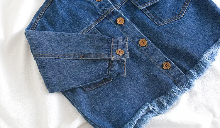 Girls Jackets New Arrival Autumn Casual Denim Jacket for Boys Kids Clothing Infant Girls Coats Child Outwear Toddler Baby Jacket