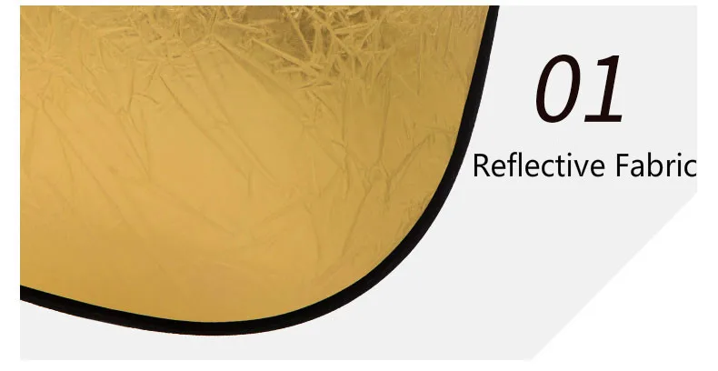 BEIYANG 5 in 1 Portable Collapsible Light Round Photography Reflector 110cm Multi Handheld Photograph Studio Light Reflector