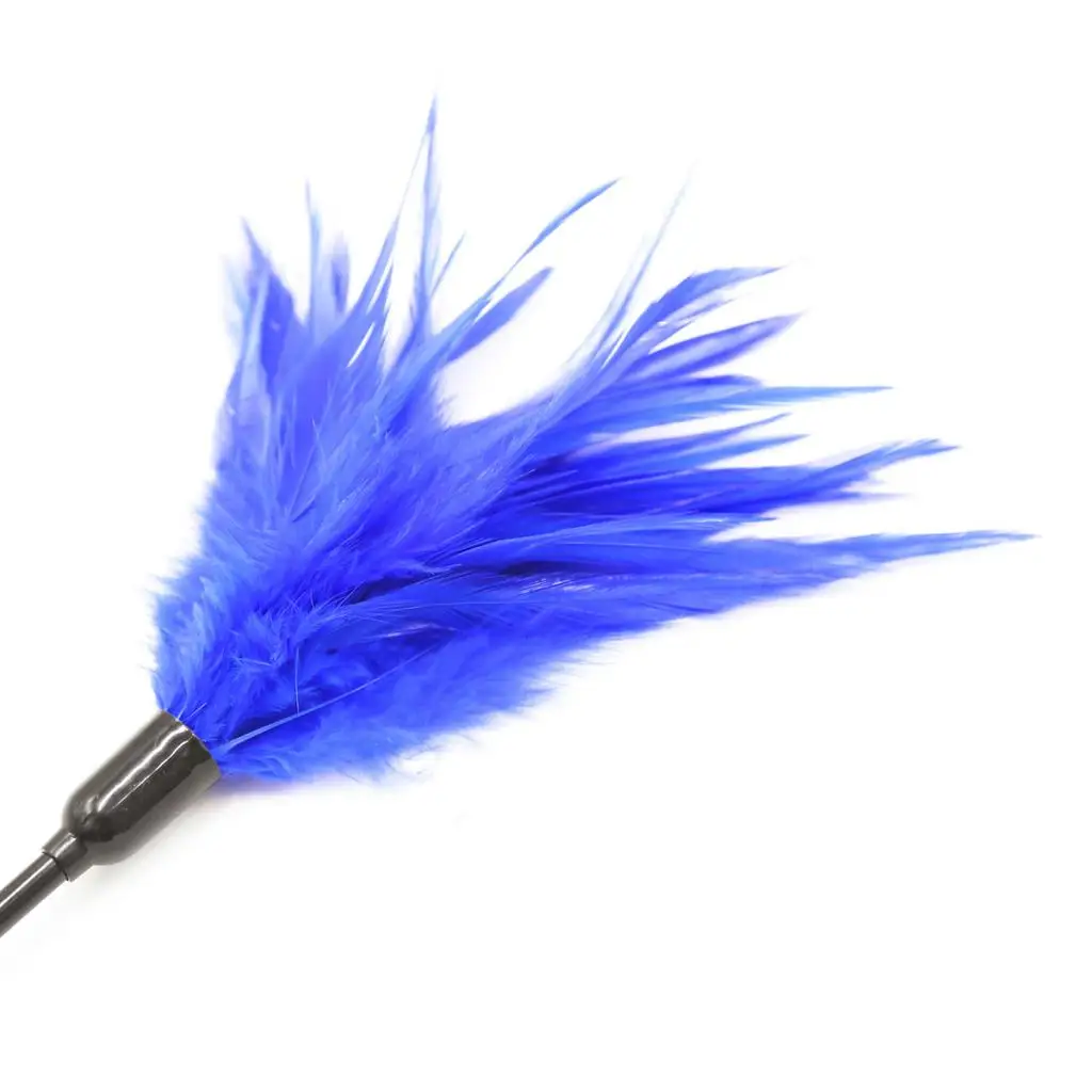 Satin Blindfold Eye Mask Feather Tickler Whip Naughty Party Game Adults Toys 