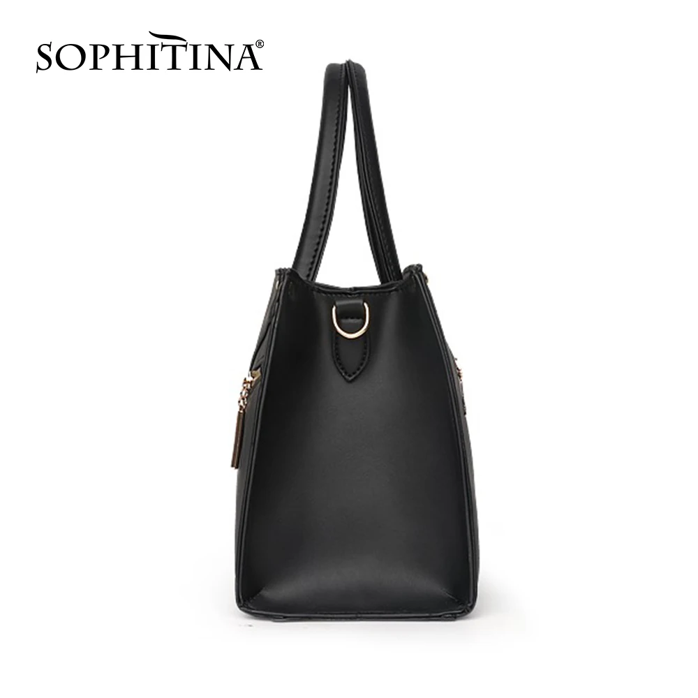 Модные дамские сумочки SOPHITINA элегантные однотонные высококачественные Прошитые